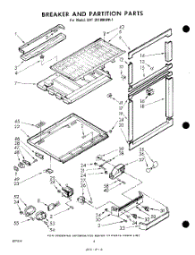 06 - Breaker And Partition parts for Whirlpool Refrigerator EHT201MKWR1 / from AppliancePartsPros.com