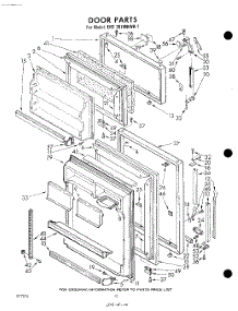 10 - Door parts for Whirlpool Refrigerator EHT201MKWR1 / from AppliancePartsPros.com