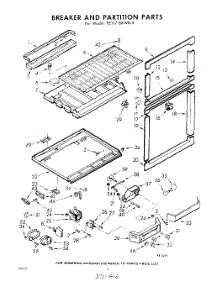 06 - Breaker And Partition parts for Whirlpool Refrigerator EET171SKWR0 / from AppliancePartsPros.com
