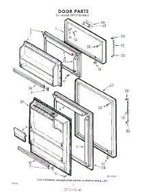 10 - Door parts for Whirlpool Refrigerator EET171SKWR0 / from AppliancePartsPros.com