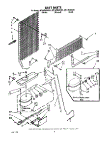 07 - Unit parts for Whirlpool Refrigerator ET14ZKXXN01 / from AppliancePartsPros.com