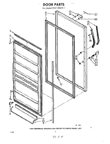 04 - Door parts for Whirlpool Freezer EAV20MW1 / from AppliancePartsPros.com