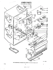 08 - Liner parts for Whirlpool Freezer EAV20MW1 / from AppliancePartsPros.com