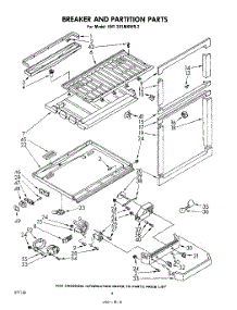 06 - Breaker And Partition parts for Whirlpool Refrigerator EHT201MKWR2 / from AppliancePartsPros.com