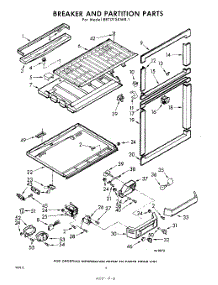 06 - Breaker And Partition parts for Whirlpool Refrigerator EET171SKWR1 / from AppliancePartsPros.com