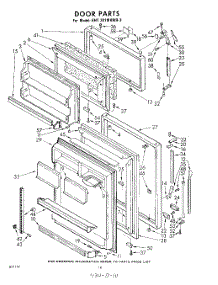 10 - Door parts for Whirlpool Refrigerator EHT201MKWR3 / from AppliancePartsPros.com
