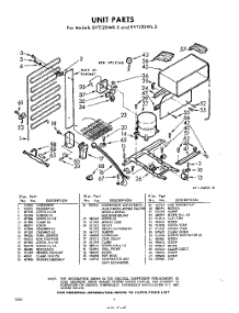 04 - Section parts for Whirlpool Refrigerator EVT12DWR0 / from AppliancePartsPros.com