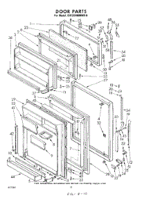 10 - Door parts for Whirlpool Refrigerator EHT201MMWR0 / from AppliancePartsPros.com