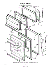 10 - Door parts for Whirlpool Refrigerator EET171VKWR2 / from AppliancePartsPros.com