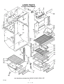 04 - Liner parts for Whirlpool Refrigerator EHT201MMWR2 / from AppliancePartsPros.com