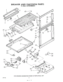 06 - Breaker And Partition parts for Whirlpool Refrigerator EHT201MMWR2 / from AppliancePartsPros.com