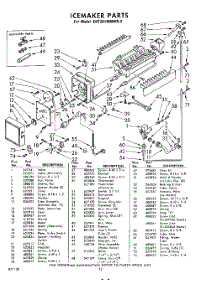 12 - Ice Maker parts for Whirlpool Refrigerator EHT201MMWR2 / from AppliancePartsPros.com