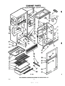 02 - Section parts for Whirlpool Refrigerator EVT12DWR1 / from AppliancePartsPros.com