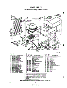 04 - Section parts for Whirlpool Refrigerator EVT12DWR1 / from AppliancePartsPros.com