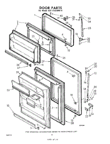 10 - Door parts for Whirlpool Refrigerator EET172EKWR0 / from AppliancePartsPros.com