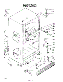 04 - Cabinet parts for Whirlpool Refrigerator ET161EKLWR0 / from AppliancePartsPros.com