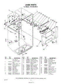 06 - Liner parts for Whirlpool Refrigerator ET161EKLWR0 / from AppliancePartsPros.com