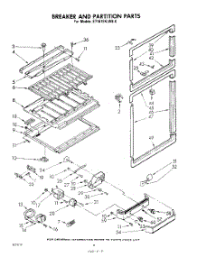 08 - Breaker And Partition parts for Whirlpool Refrigerator ET161EKLWR0 / from AppliancePartsPros.com
