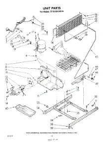 10 - Unit parts for Whirlpool Refrigerator ET161EKLWR0 / from AppliancePartsPros.com