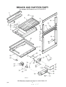 06 - Breaker And Partition parts for Whirlpool Refrigerator EVT13JMWR0 / from AppliancePartsPros.com