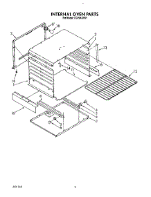 06 - Internal Oven parts for Whirlpool Range FGP345VL1 / from AppliancePartsPros.com