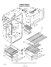 04 - Liner parts for Whirlpool Refrigerator EHT201PKWR1 / from AppliancePartsPros.com