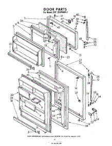 10 - Door parts for Whirlpool Refrigerator EHT201PKWR1 / from AppliancePartsPros.com