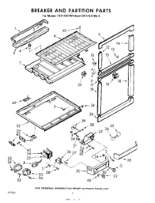06 - Breaker And Partition parts for Whirlpool Refrigerator EET172ETWR0 / from AppliancePartsPros.com