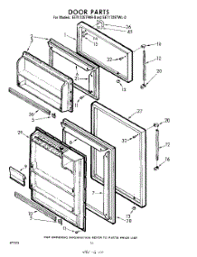 10 - Door parts for Whirlpool Refrigerator EET172ETWR0 / from AppliancePartsPros.com
