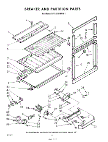 06 - Breaker And Partition parts for Whirlpool Refrigerator EHT201VKWR0 / from AppliancePartsPros.com
