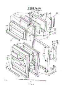 10 - Door parts for Whirlpool Refrigerator EHT201VKWR0 / from AppliancePartsPros.com