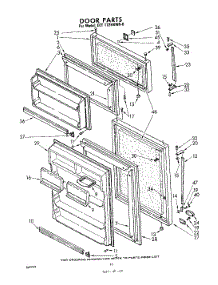 10 - Door parts for Whirlpool Refrigerator EET172HKWR0 / from AppliancePartsPros.com