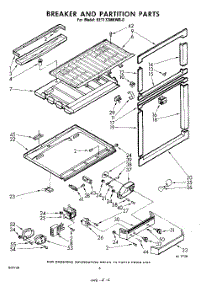 06 - Breaker And Partition parts for Whirlpool Refrigerator EET172MKWR0 / from AppliancePartsPros.com