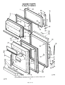 10 - Door parts for Whirlpool Refrigerator EET172MKWR0 / from AppliancePartsPros.com