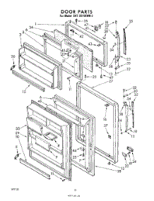 10 - Door parts for Whirlpool Refrigerator EHT201VKWR2 / from AppliancePartsPros.com