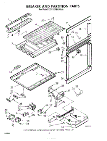 06 - Breaker And Partition parts for Whirlpool Refrigerator EET172MMWR0 / from AppliancePartsPros.com