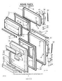 10 - Door parts for Whirlpool Refrigerator EET172MMWR0 / from AppliancePartsPros.com