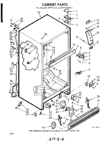02 - Cabinet parts for Whirlpool Refrigerator EVT15J0 / from AppliancePartsPros.com