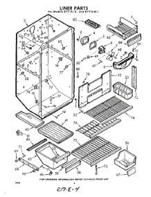 04 - Liner parts for Whirlpool Refrigerator EVT15J0 / from AppliancePartsPros.com