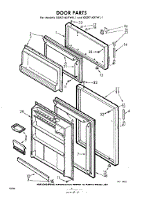 04 - Door parts for Whirlpool Refrigerator GEXT14DTWR1 / from AppliancePartsPros.com