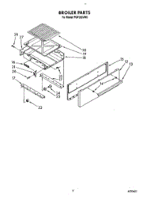 07 - Broiler parts for Whirlpool Range FGP355VL0 / from AppliancePartsPros.com