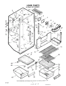 04 - Liner parts for Whirlpool Refrigerator EET172PKWR1 / from AppliancePartsPros.com