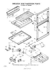 06 - Breaker And Partition parts for Whirlpool Refrigerator EET172PKWR1 / from AppliancePartsPros.com