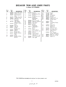 07 - Breaker Trim And Liner parts for Whirlpool Refrigerator EET172PKWR1 / from AppliancePartsPros.com