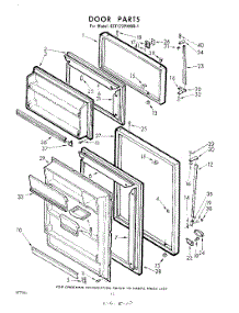 10 - Door parts for Whirlpool Refrigerator EET172PKWR1 / from AppliancePartsPros.com