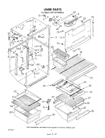 04 - Liner parts for Whirlpool Refrigerator EHT201VKWR5 / from AppliancePartsPros.com