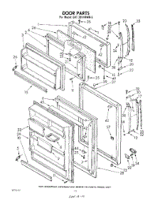 10 - Door parts for Whirlpool Refrigerator EHT201VKWR5 / from AppliancePartsPros.com