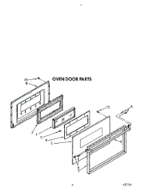05 - Oven Door parts for Whirlpool Range FGP355VL1 / from AppliancePartsPros.com
