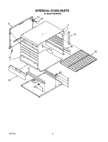 06 - Internal Oven parts for Whirlpool Range FGP355VL1 / from AppliancePartsPros.com