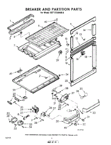 06 - Breaker And Partition parts for Whirlpool Refrigerator EET172SKWR0 / from AppliancePartsPros.com